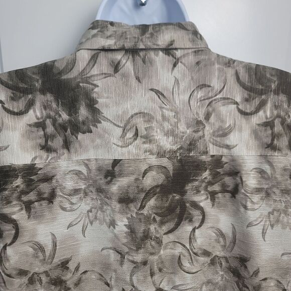 NWT FUSIONE Button Down Short Sleeve Shirt - Picture 8 of 11